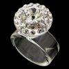Diamante Ring Transparent Acrylic Crystal