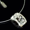 Diva Necklace Transparent Acrylic Crystal