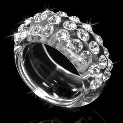 Latino Ring Transparent Acrylic Crystal