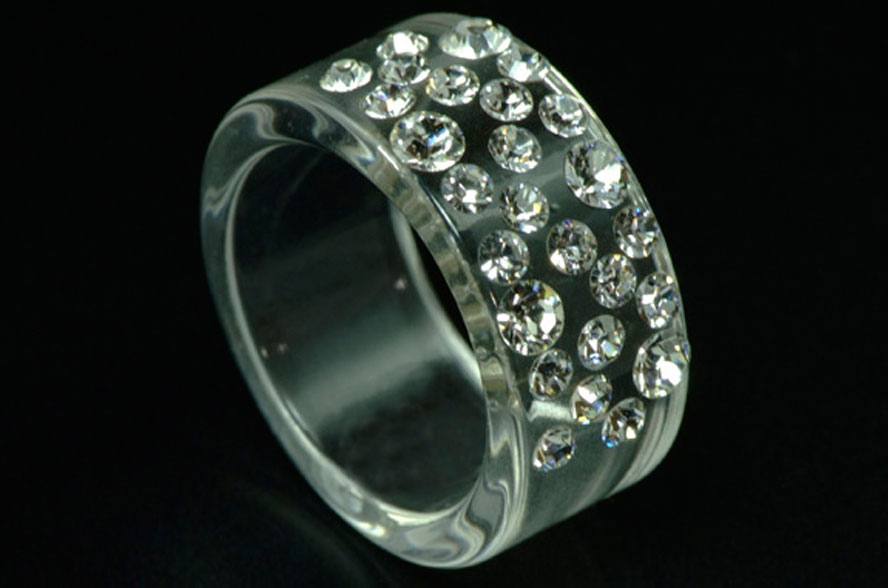 Verona Ring Transparent Acrylic Crystal