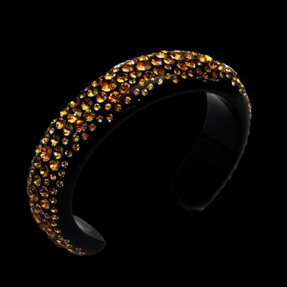 Bellezza Black Acrylic Design Bracelet