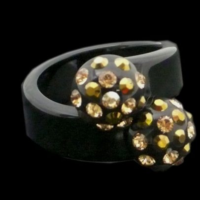 Bombin Black Acrylic Ring