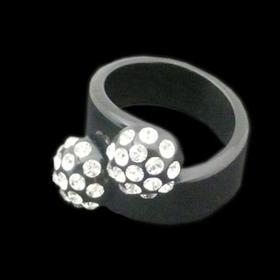 Bombin Black Acrylic Ring