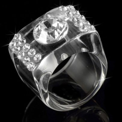 Brillo Transparent Acrylic Ring