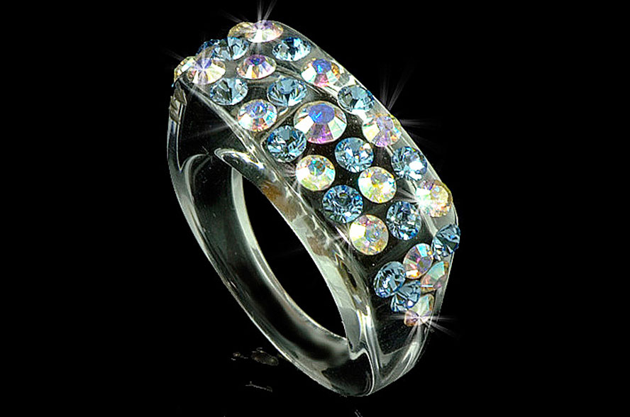 Julia Transparent Acrylic Ring