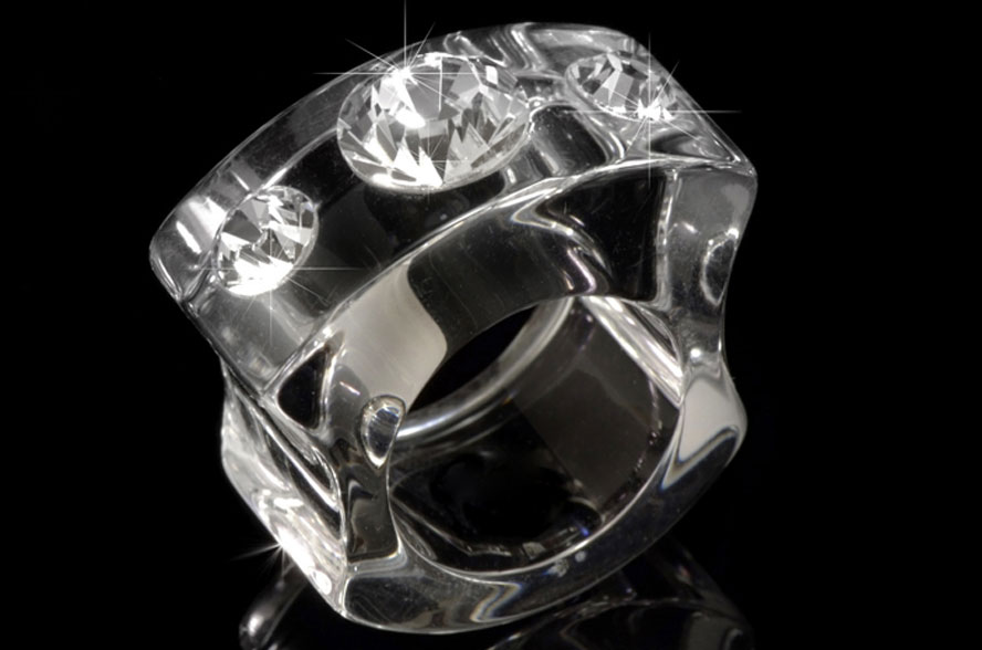 Purismo Transparent Acrylic Ring