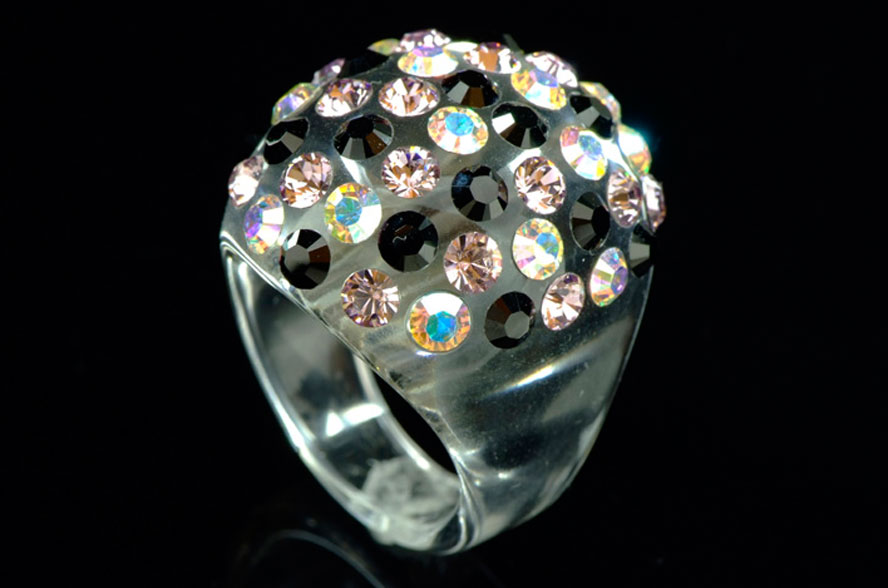 Bombata Transparent Acrylic Ring